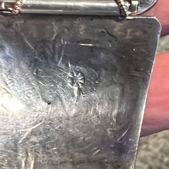 Vintage APPLE WATCHBAND/SS/turquoise/coral Native American Peyote bird - Picture 6 of 6